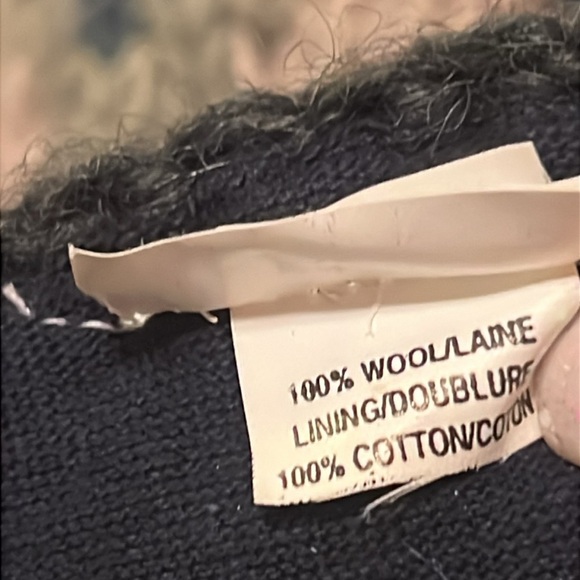 Cozy Wool Knit Beanie Hat Tassel Tribal Pattern Ski Cap Unisex Winter Warm - Picture 3 of 5